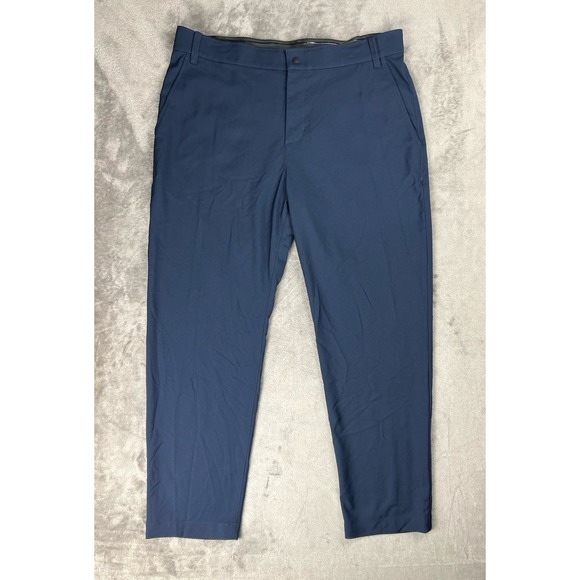Nike Dri-Fit Victory Golf Pants Mens 36x30 Blue Performance Dress Pants Preppy - Picture 1 of 10